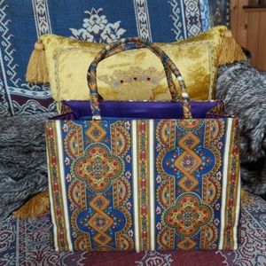 Vintage silk Margaret Smith bag